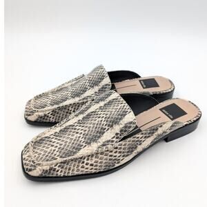 Dolce Vita Belita Mule Easy Slip-On Women's White Snakeskin Size US7